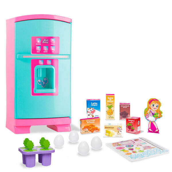 Geladeira Sonho de Menina PlayMi com acessórios