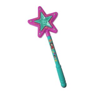 Varinha Mágica Moana 2 com estrela rosa e cabo verde